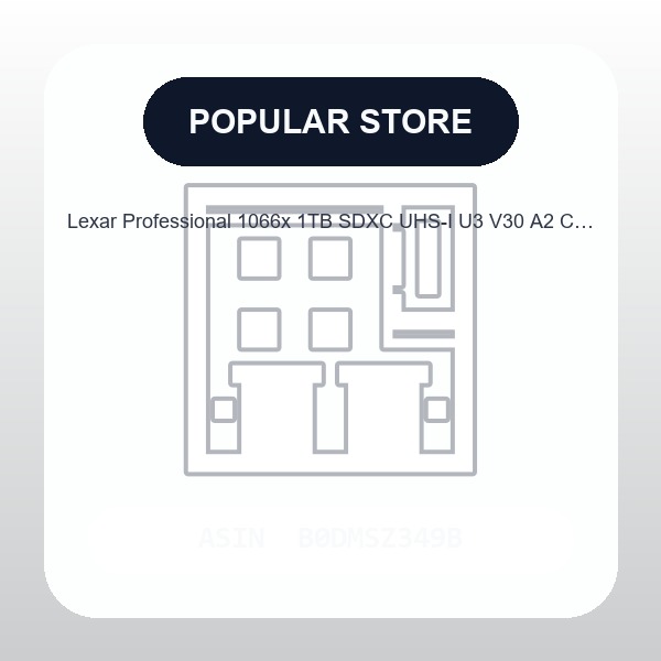 Lexar Professional 1066x 1TB SDXC UHS-I U3 V30 A2 Card for 4K Video
